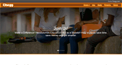 Desktop Screenshot of cheggindia.com
