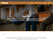 Tablet Screenshot of cheggindia.com